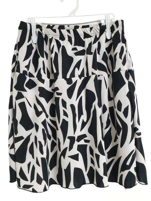 2 Tier Skort with side seam pockets and elasticized waist line - SH011