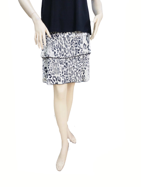 3 Tier PRINTED SKORT with the Ruffle in the center - SH001