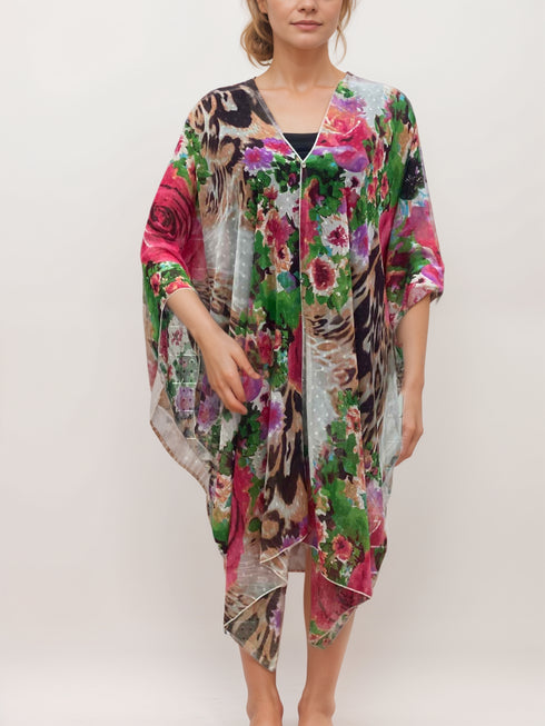 COVER UP WITH BUTTONS EMBELISHMENT-MULTI WAY WEAR - T6108