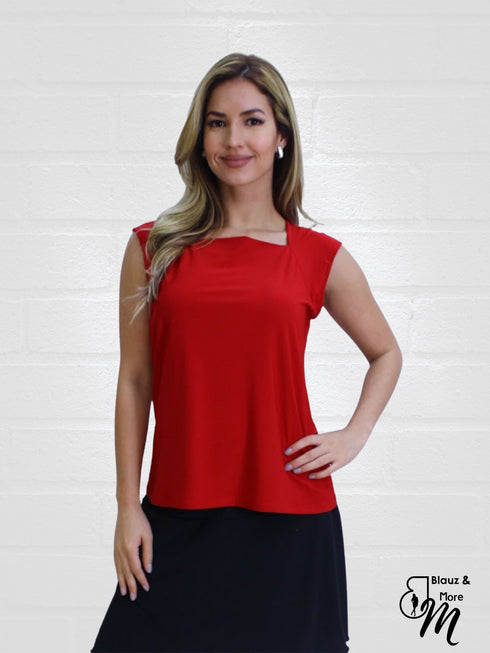 TOP Queen Anne Neckline Top - T603
