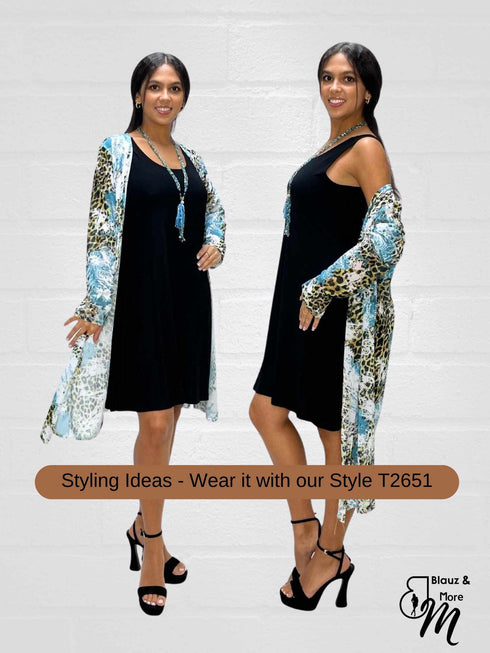 SUNDRESS - Skater Style tank dress with strappy back - D001