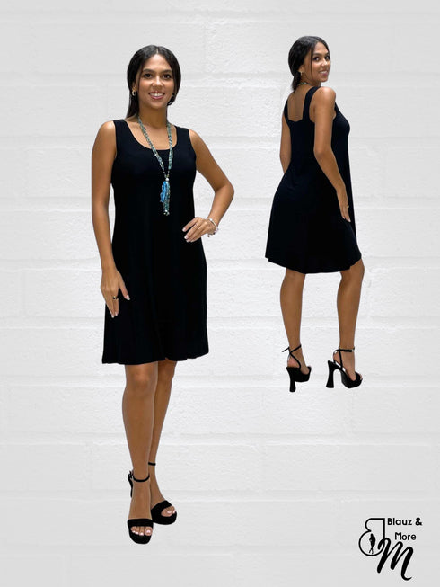 SUNDRESS - Skater Style tank dress with strappy back - D001