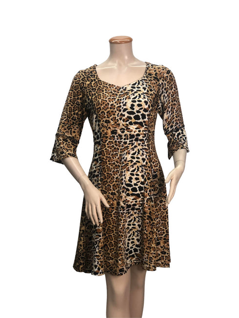 BoyFriend Neckline 3/4 Sleeves Dress - D046