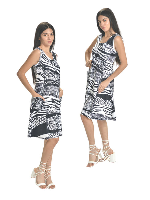 PRINCESS SEAMED S/L DRESS WITH POCKET - D2094