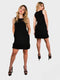 RUFFLE BOTTOM DRESS WITH SIDE SEAM POCKETS - D099