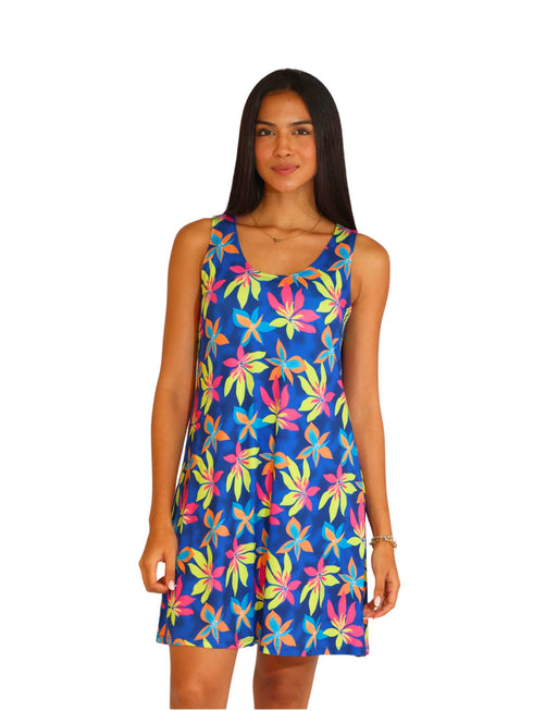 Sleeveless Scoop Neck Pull-Over Style Dress - D2002