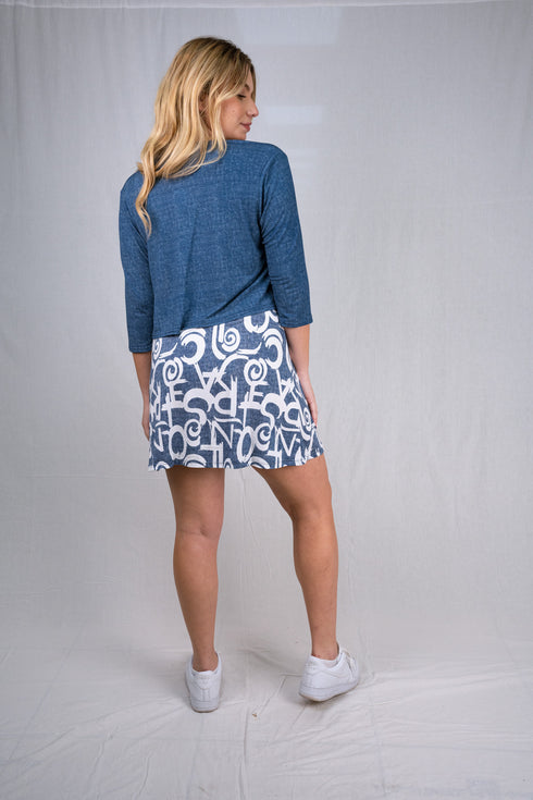 Bolero with 3/4 sleeves - T360