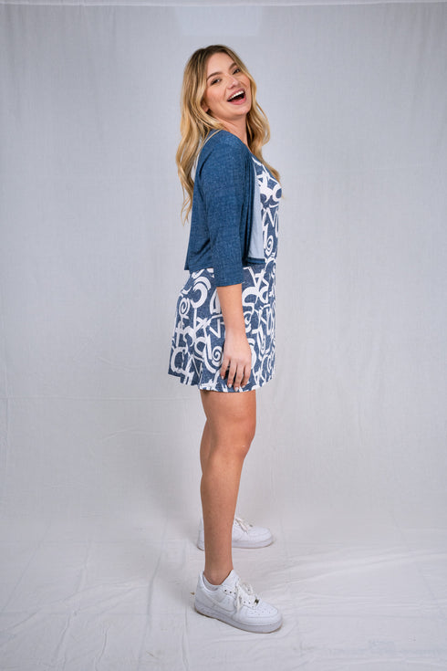 Bolero with 3/4 sleeves - T360