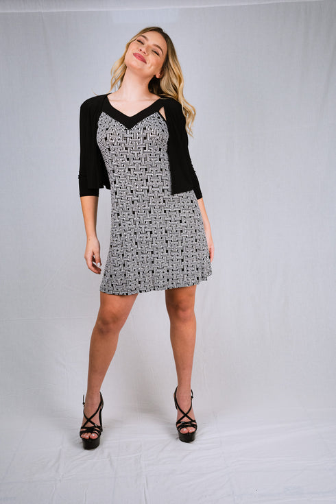 Bolero with 3/4 sleeves - T360