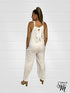 V-Neck Long Sleeveless Cotton JUMP SUITS - J6239