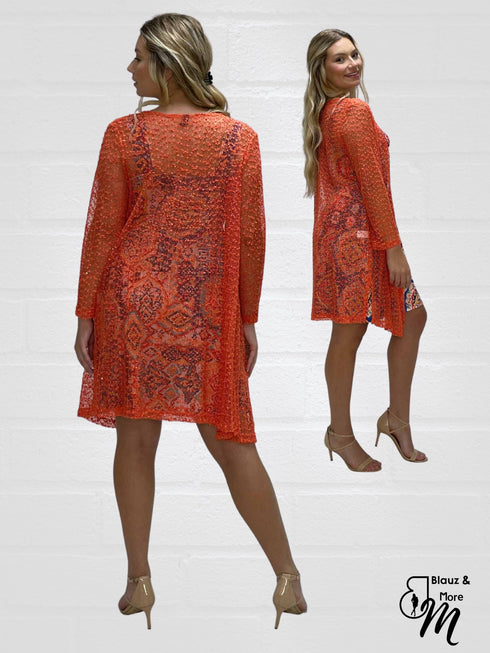 LIGHT AS FEATHER DUSTER CARDIGAN 3/4 SLEEVES FRONT OPEN - T651