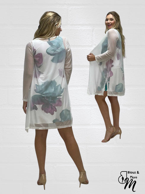 LIGHT AS FEATHER DUSTER CARDIGAN 3/4 SLEEVES FRONT OPEN - T651