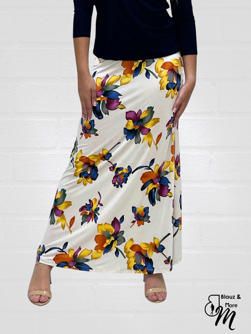 Basic Foldable High Waist Maxi Skirts - SK007