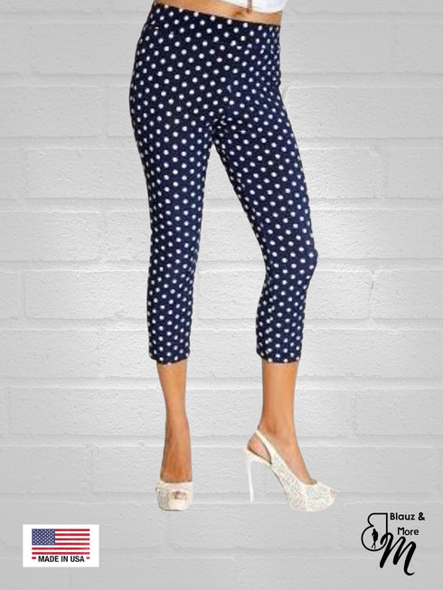 Printed Capri length Leggings - P018