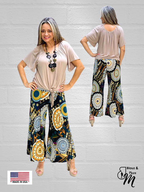 Pull On Pleated Front Gaucho - P031