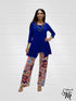 Mid Rise Straight Leg Pull-on Digital Print Palazzo Pants - DIGITAL