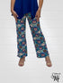 Mid Rise Straight Leg Pull-on Digital Print Palazzo Pants - DIGITAL