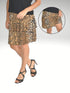 3 Tier PRINTED SKORT with the Ruffle in the center - SH001