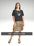 3 Tier PRINTED SKORT with the Ruffle in the center - SH001