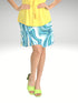 2 Tier Skort with side seam pockets and elasticized waist line - SH011