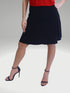 2 Tier Skort with side seam pockets and elasticized waist line - SH011