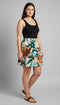2 Tier DIGITAL PRINT SKORT with the Ruffle in the center - SH2001