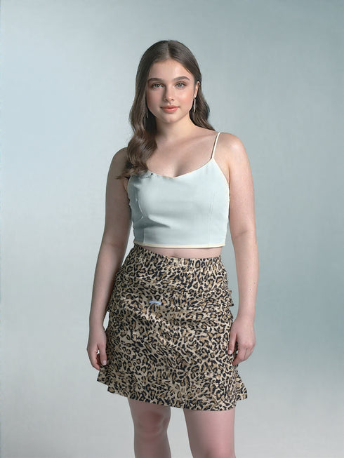 3 Tier DIGITAL PRINT SKORT with the Ruffle in the center - SK2016