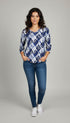 Elegant 3/4-Sleeve Shirt - T2311