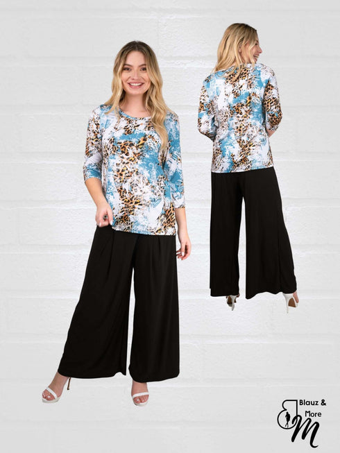 Elegant 3/4-Sleeve Shirt - T2311