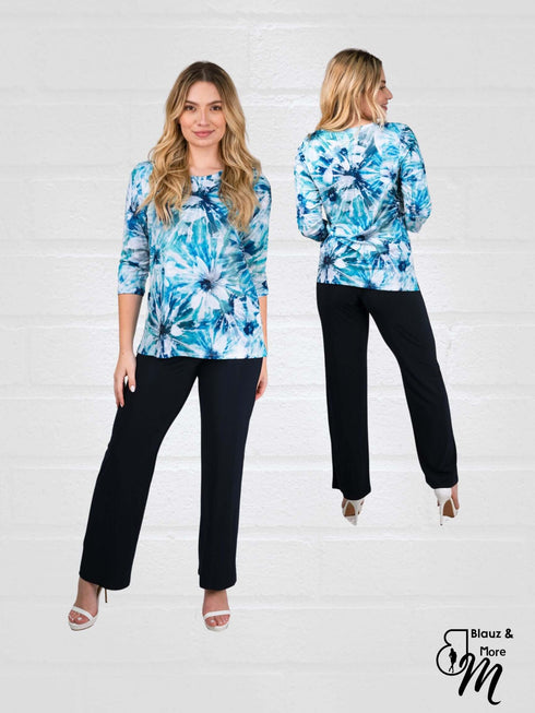 Elegant 3/4-Sleeve Shirt - T2311