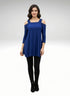 Off shoulder 3/4 sleeve Asymmetrical Tunic/Top - T425