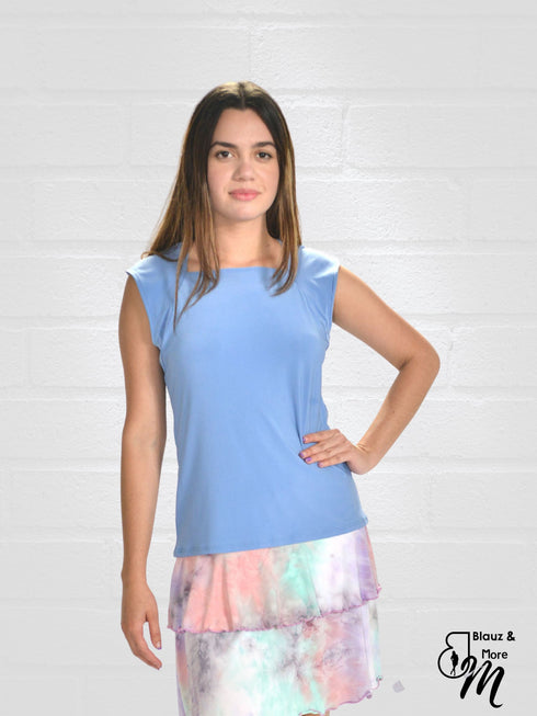 TOP Queen Anne Neckline Top - T603