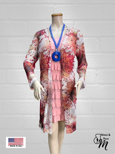 LIGHT AS FEATHER DUSTER CARDIGAN 3/4 SLEEVES FRONT OPEN - T651