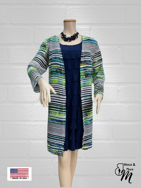 LIGHT AS FEATHER DUSTER CARDIGAN 3/4 SLEEVES FRONT OPEN - T651