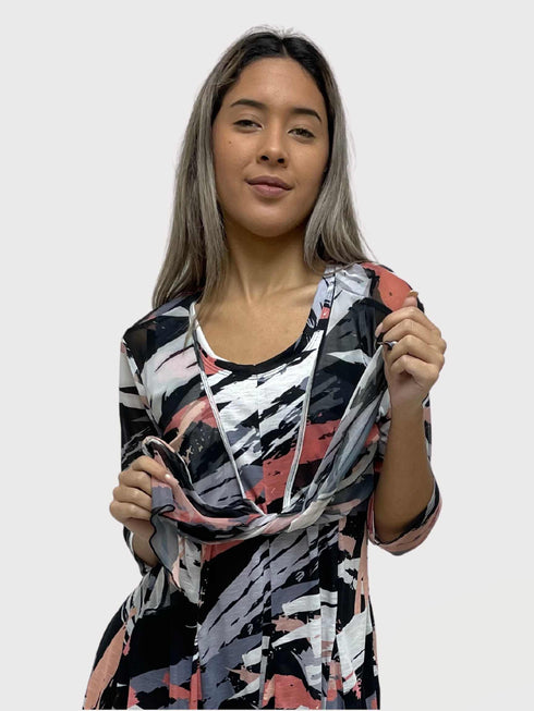 3/4 SLEEVES TIE FRONT BOLERO - T2652