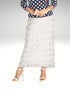 Pleated Ruffle long tiered Skirt - SK012
