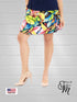 2 Asymmetrical ruffle Skort with elasticized waist - SH010