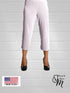 Straight Leg Capri Pant -P004