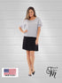 2 tier Skort with side seam pockets and elasticized waist line - SH011