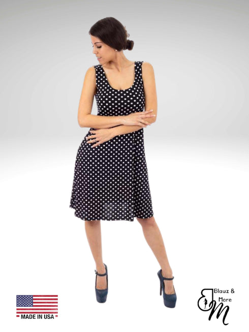 SUNDRESS - Skater Style tank dress with strappy back - D001