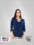 Top with 3 KEY hole details on the sleeves- T430