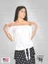 OFF Shoulder top with a front knot detail - T509