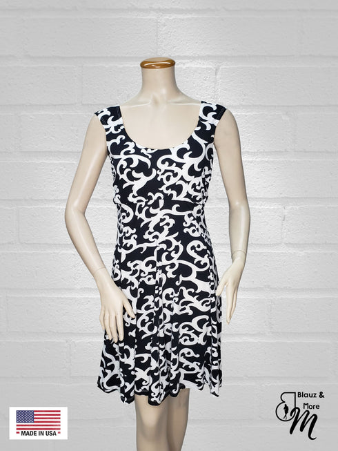 BABY DOLL Lined Sleeveless Dress - D056