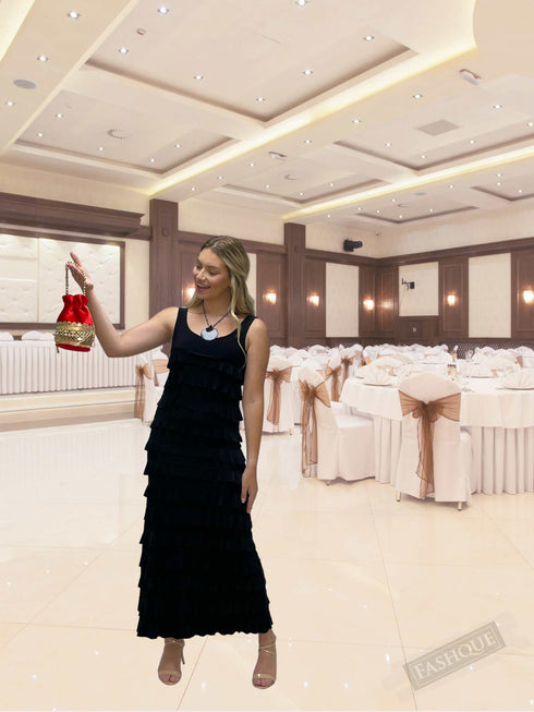 Jewelry Designer Women Potli Bags, Evening Handbags for women -Flat Bottom - PT Bags