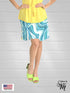 2 tier Skort with side seam pockets and elasticized waist line - SH011