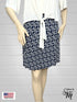 2 tier Skort with side seam pockets and elasticized waist line - SH011
