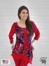 3/4 Sleeve Fall Comfy Casual Tunic - T522